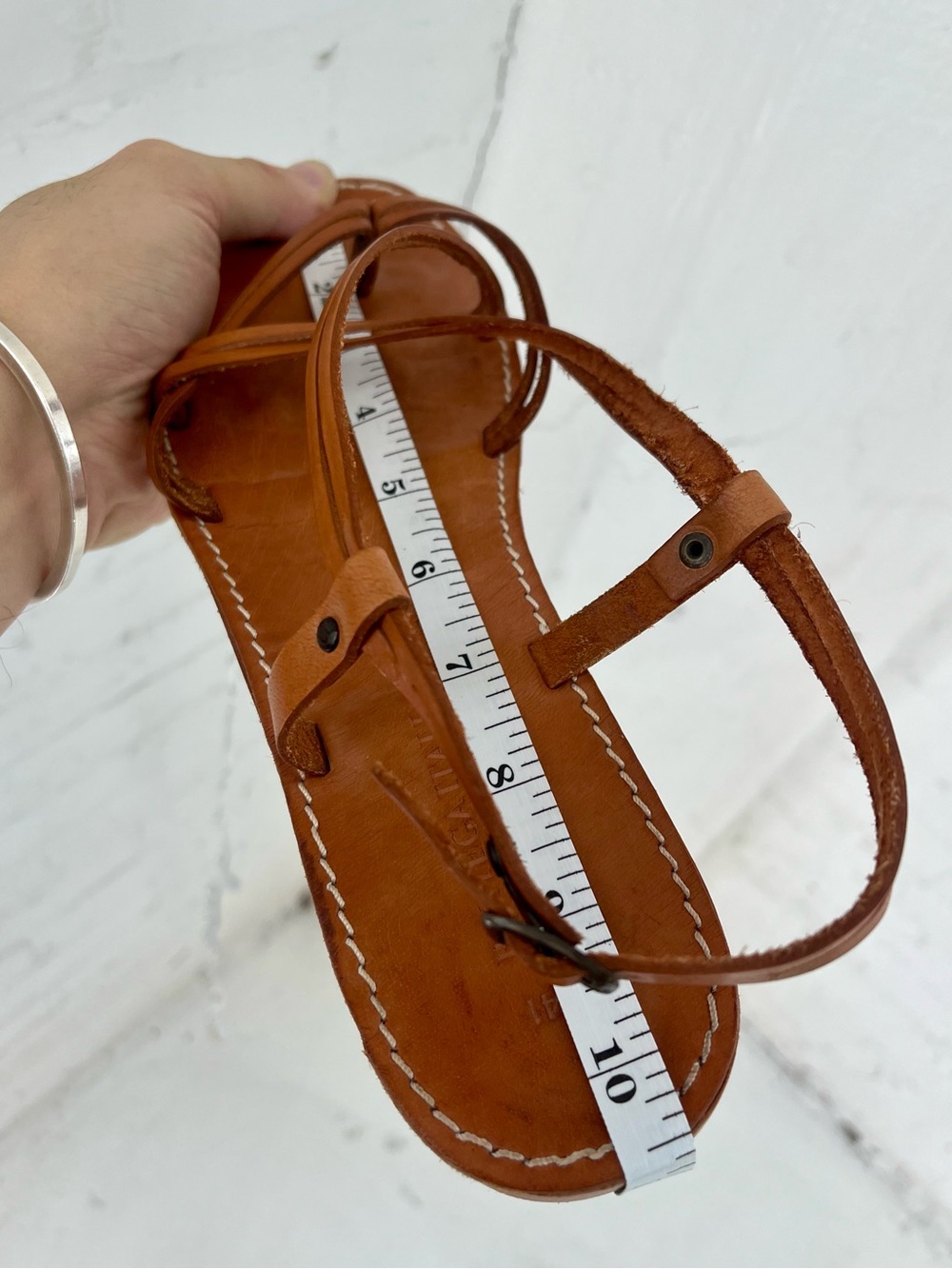 Bottega Italiana Leather Sandals Size 41 - Picture 13 of 13